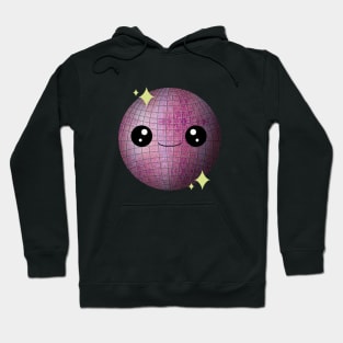 Kawaii Disco Ball in Pink Hoodie